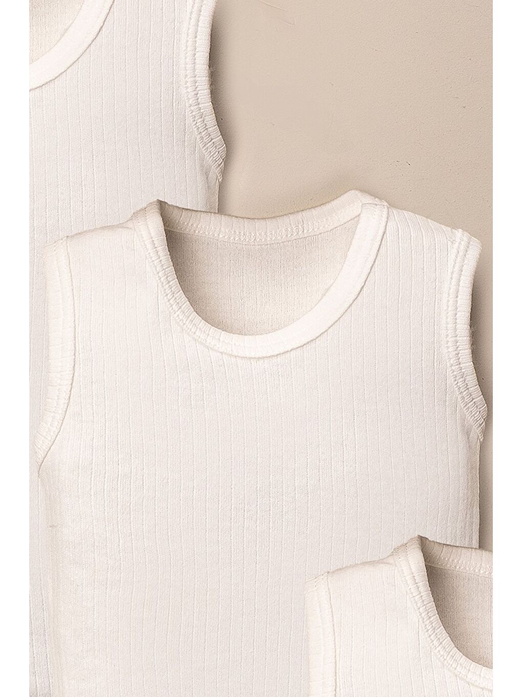 Beyaz Bebek Body 3'lü Organik Pamuklu ve Alttan Çıt Çıtlı Set-2