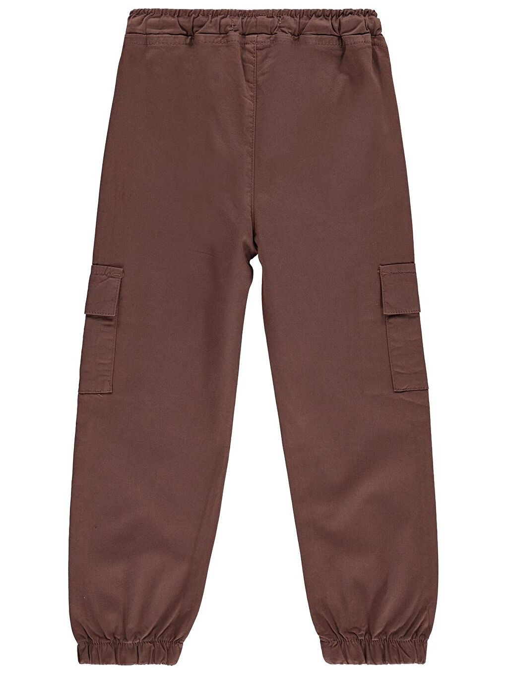 Boys Bel Paça Lastikli Kargo Cepli 10-13 Yaş Pantolon - Kahverengi-1