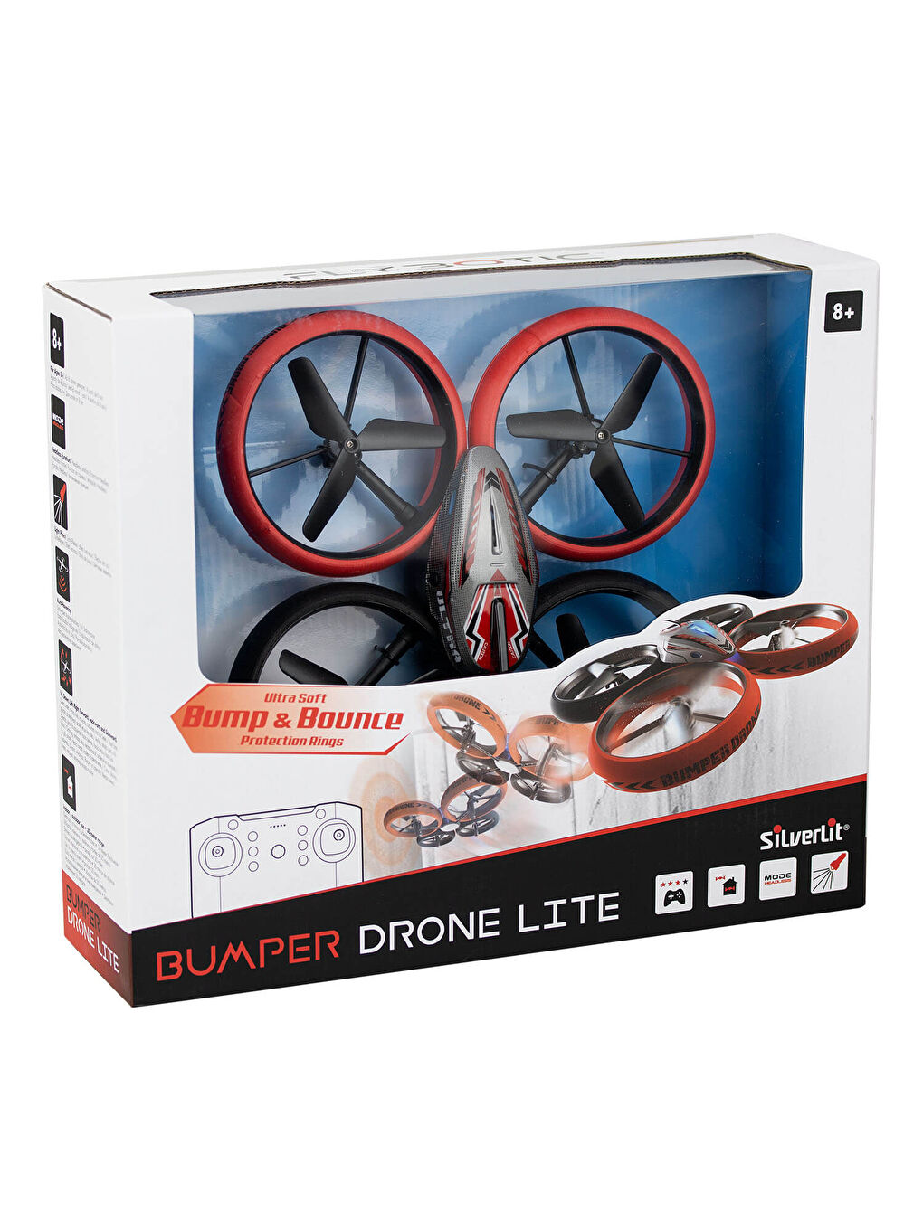 Silverlit Kırmızı Bumper Drone Lite 84826 - 4