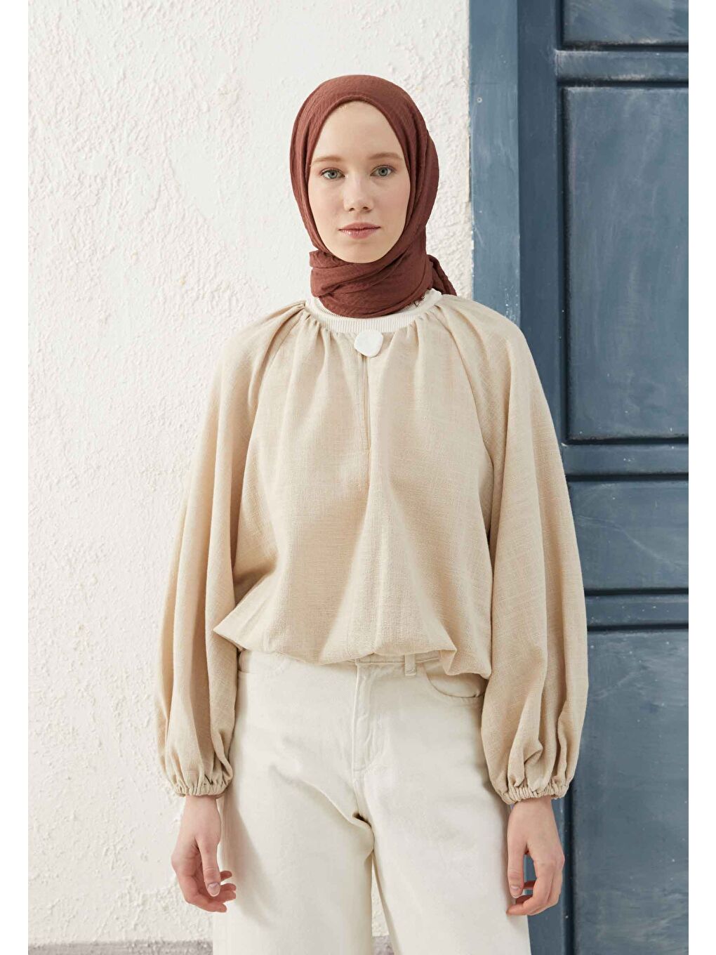 Kahverengi Bürümcük Şal Sıcak Kahve-1