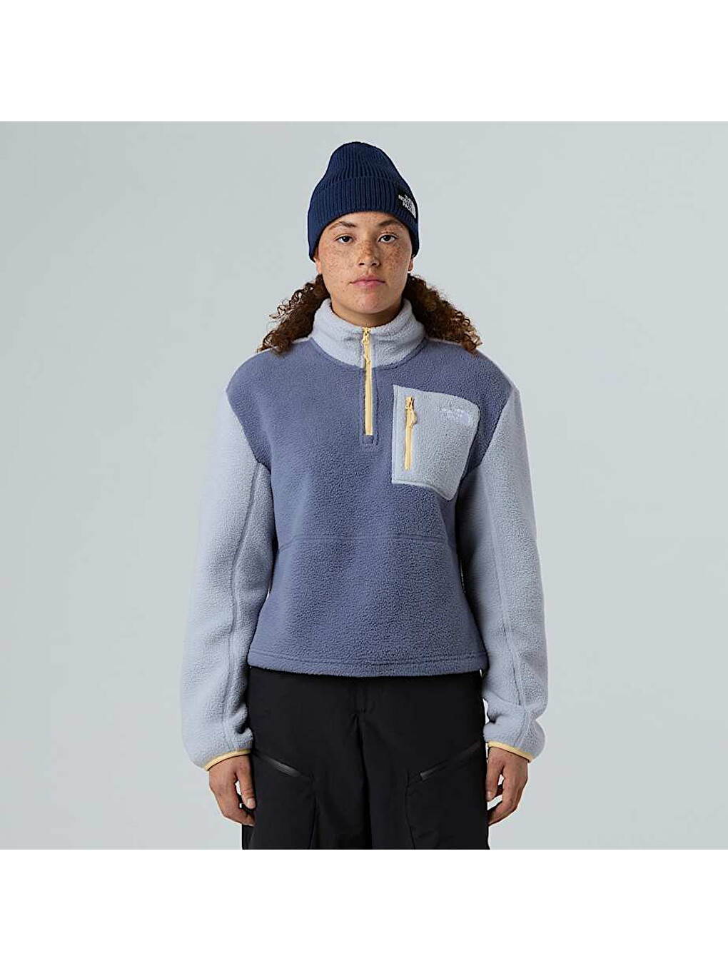 Yumiori Kadın Mor Dik Yaka Sweatshirt