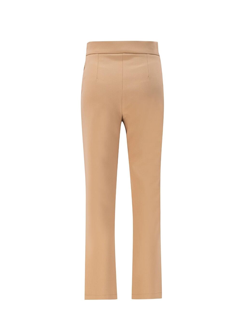 Kahverengi Asimetrik Kapamalı Pantolon 24K2707 Camel-4