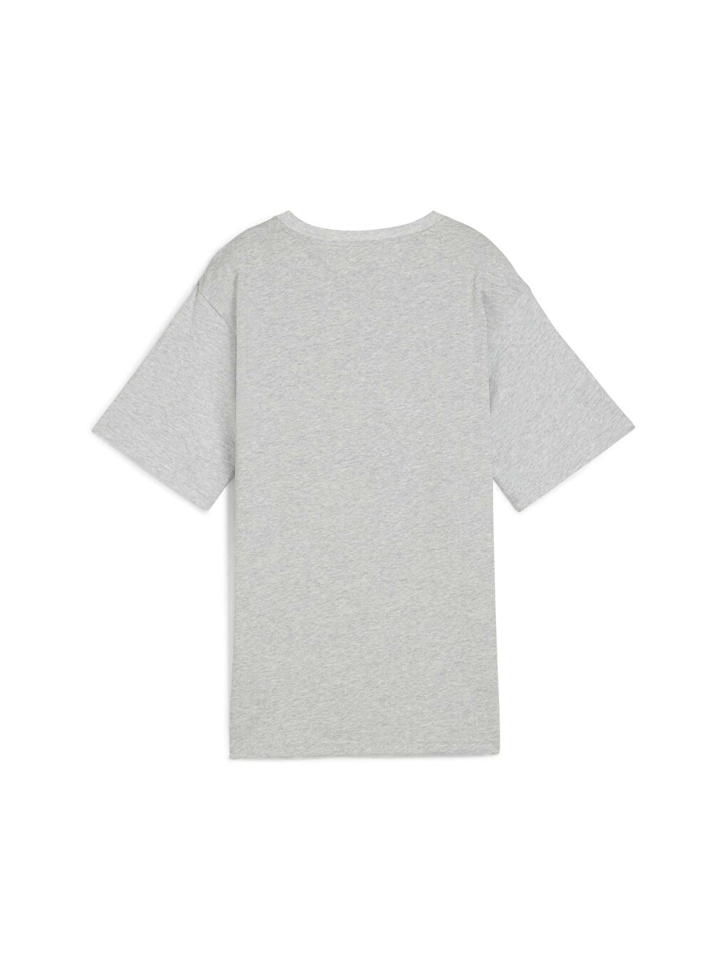 Gri ESSENTIALS Small Logo Kadın Geniş Kesim Tişört-1