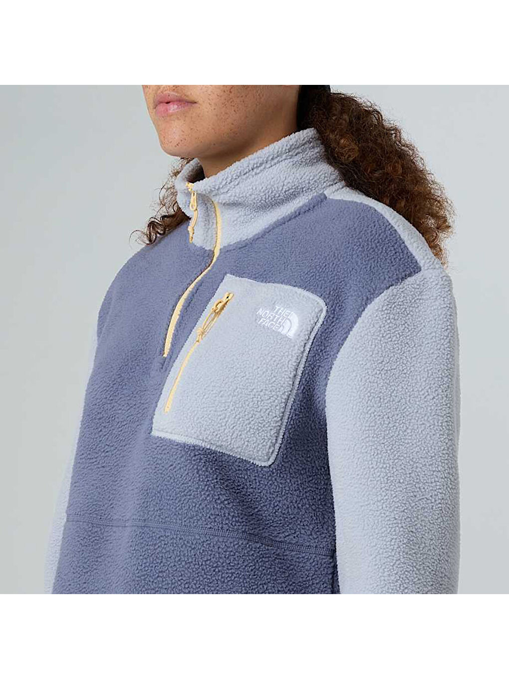 Yumiori Kadın Mor Dik Yaka Sweatshirt-3