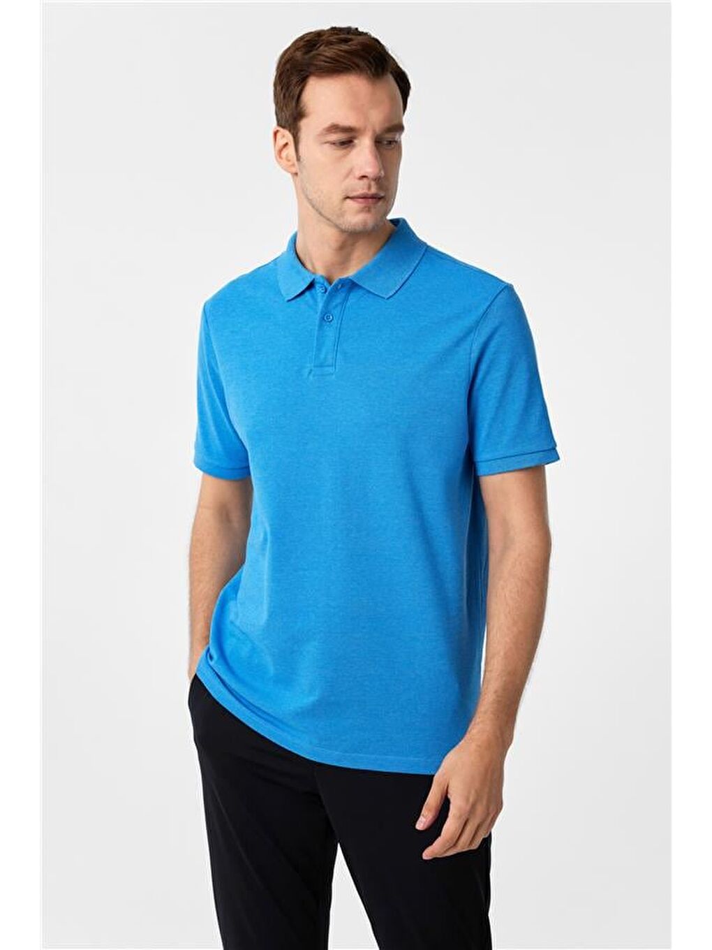 Mavi Regular Armürlü Polo Yaka Tişört-1