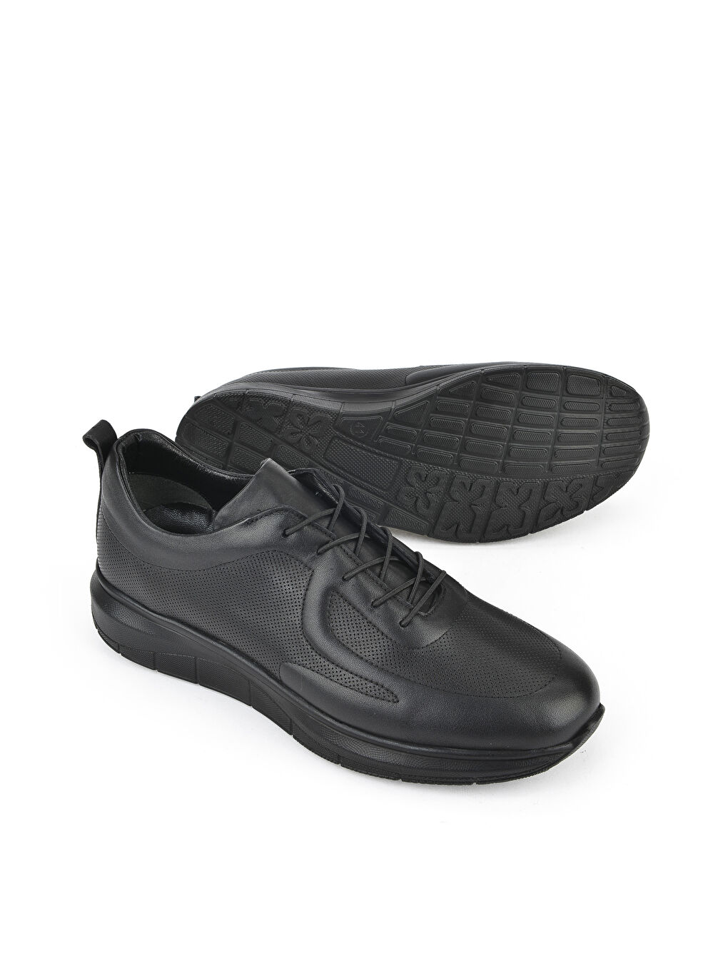 Erkek Hakiki Deri Konfor Ayakkabı 151123Z3659 Siyah-3
