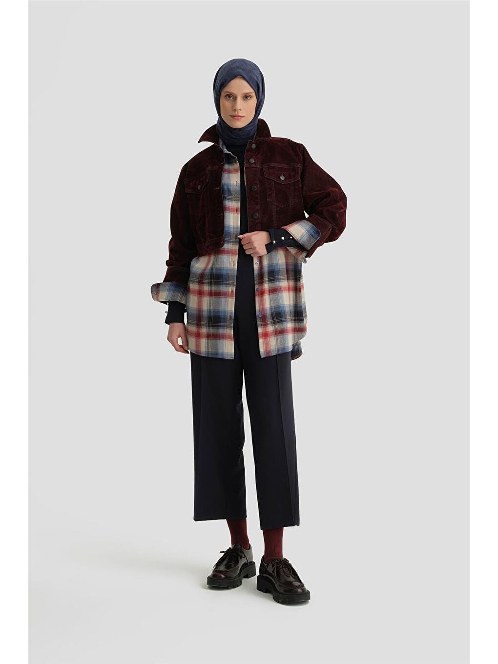 Beli Apoletli Palazzo Pantolon 24Kh2722 Lacivert-1