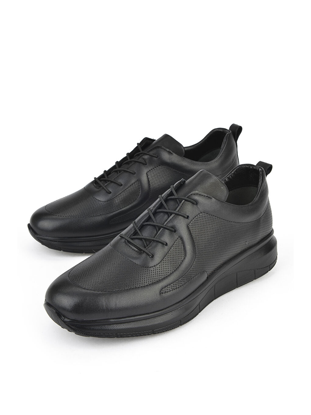 Erkek Hakiki Deri Konfor Ayakkabı 151123Z3659 Siyah-4