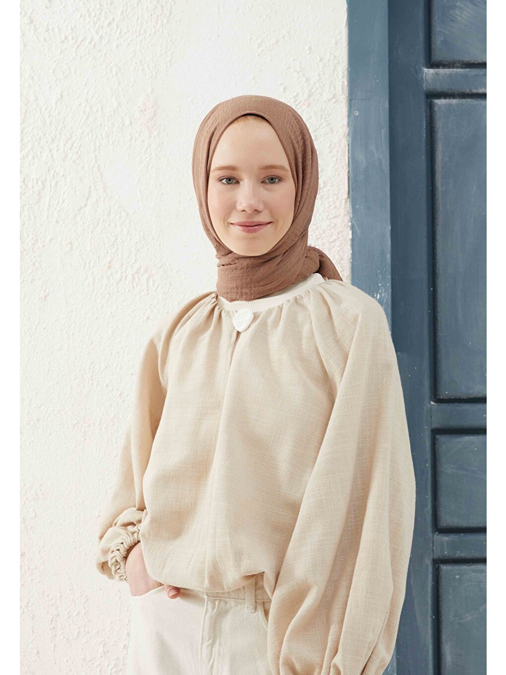 Kahverengi Bürümcük Şal Cappuccıno-2