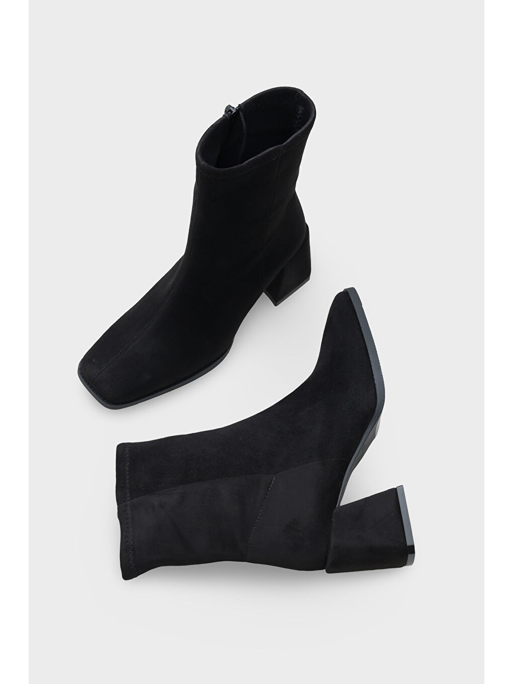 Helge Kadın Mat Siyah Bot-4