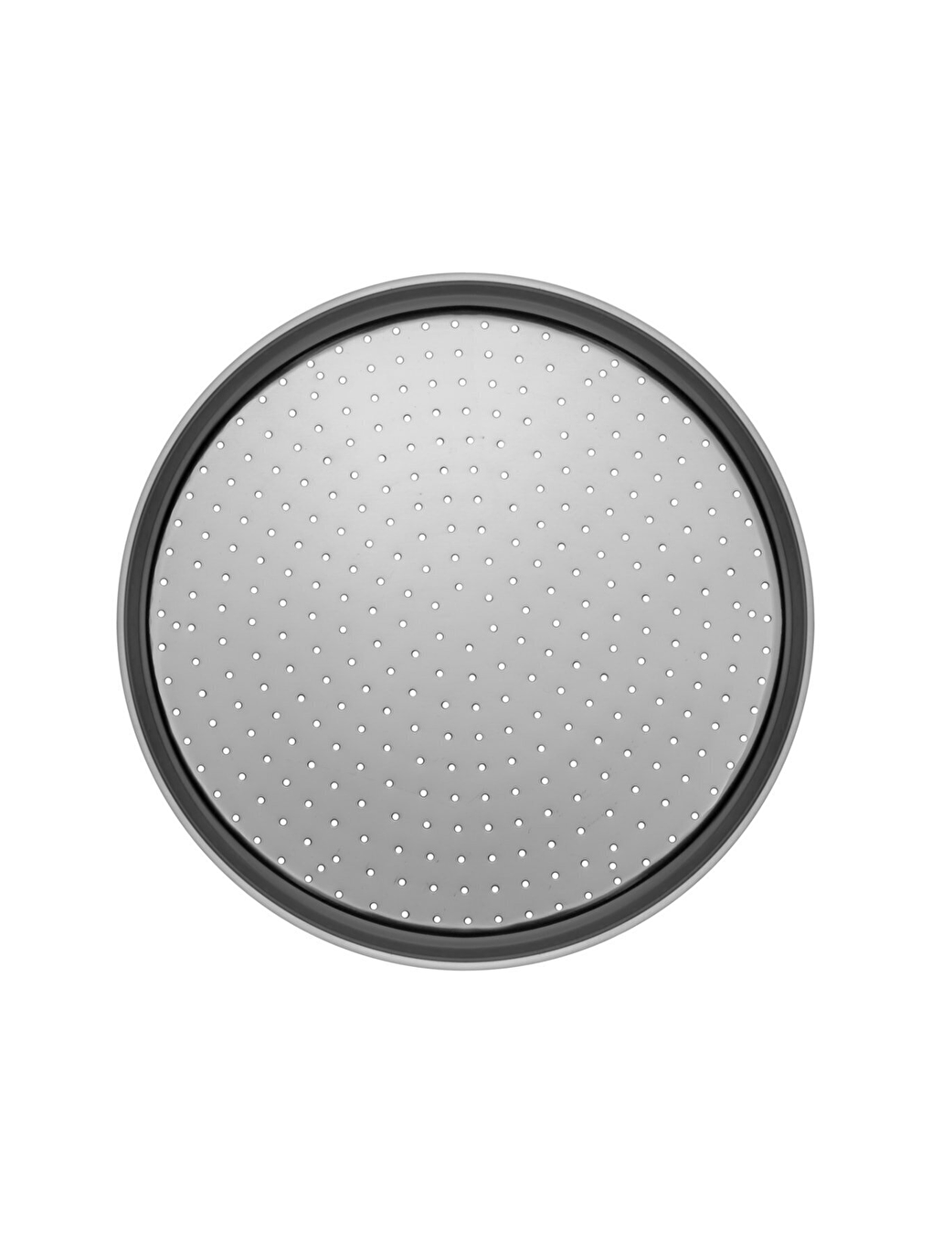 Gri Orta Boy Delikli Pizza Tepsisi Lahmacun Pide Tepsisi 32 Cm Ve Kırmızı Silikon Yanmaz Fırın Eldiveni-1