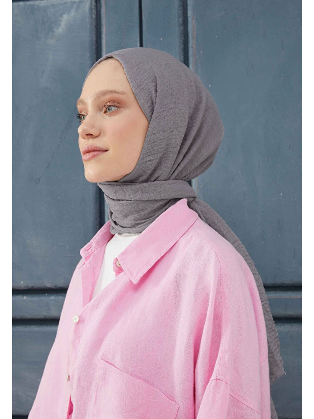 Bürümcük Şal Soğuk Gri-4