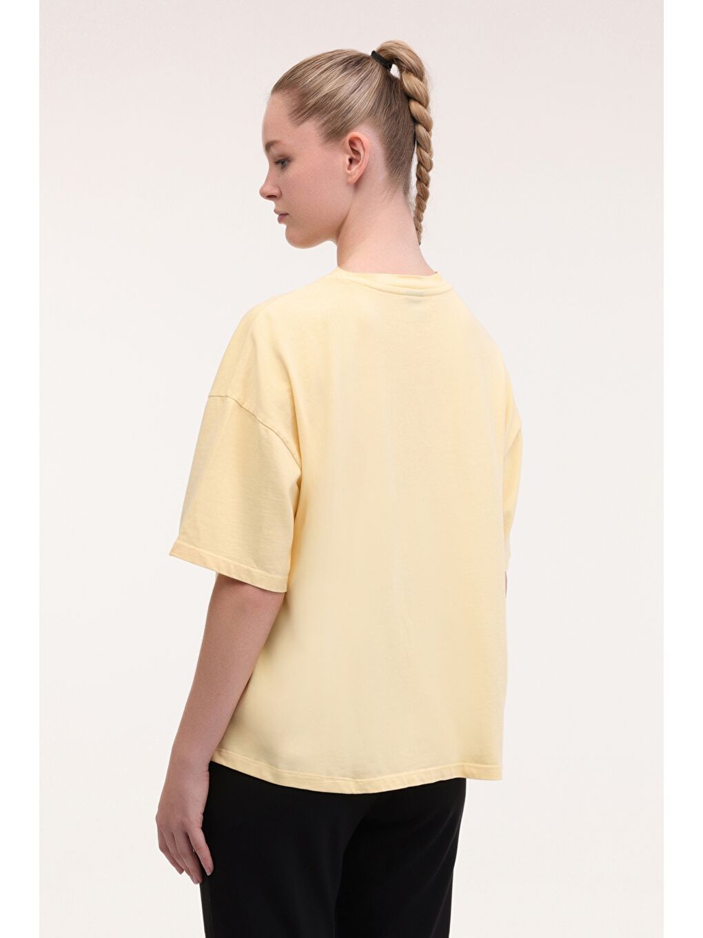 Sarı WL GALE 11SY788 5FX SARI Kadın Kısa Kol T-Shirt-2
