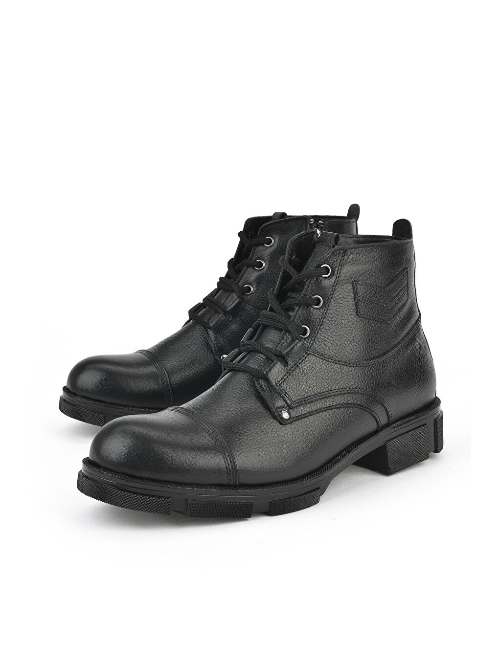 Erkek Hakiki Deri Kürklü Bot 153999Z045 Siyah-4