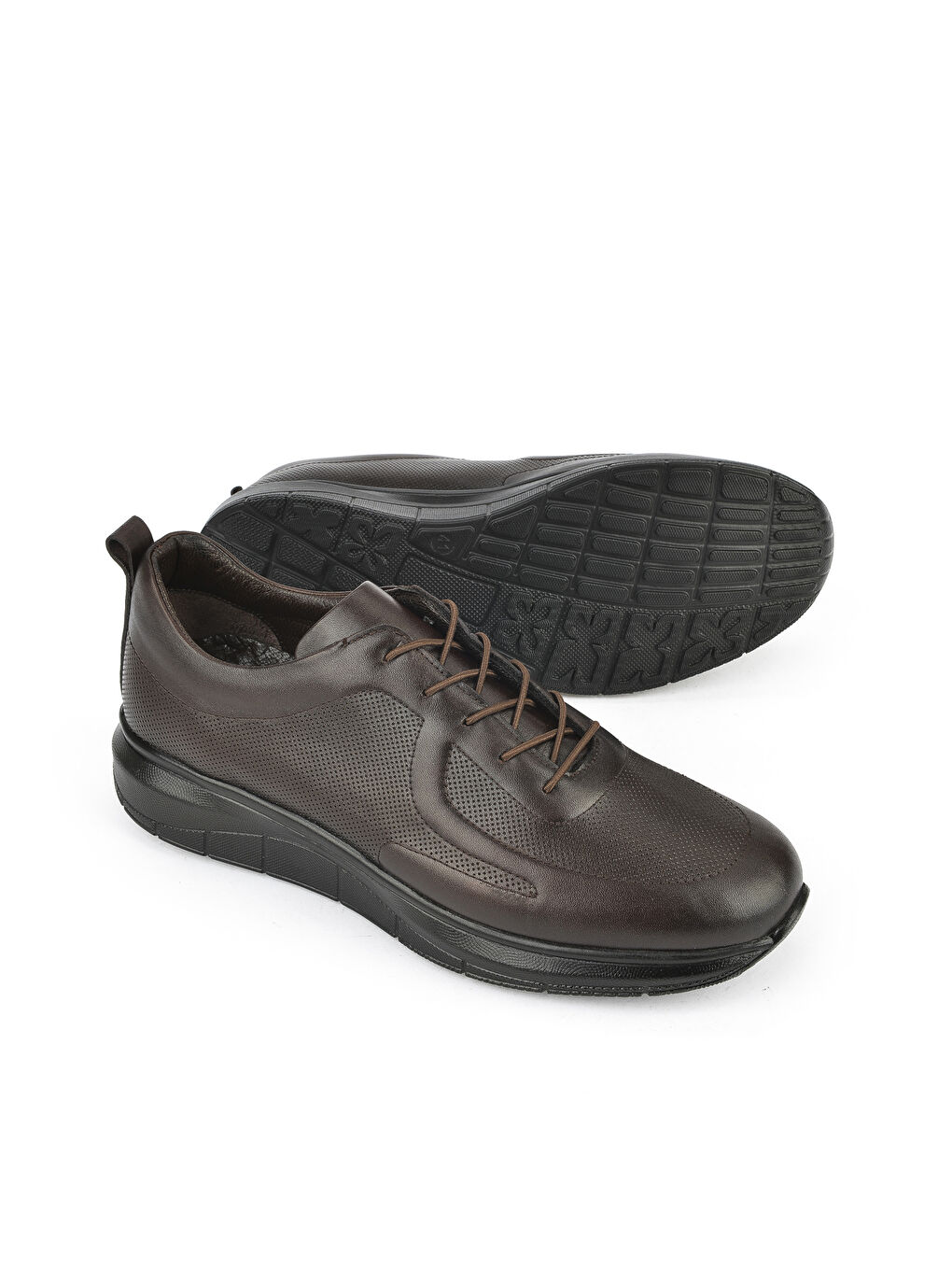 Kahverengi Erkek Hakiki Deri Konfor Ayakkabı 151123Z3659 Kahve-3