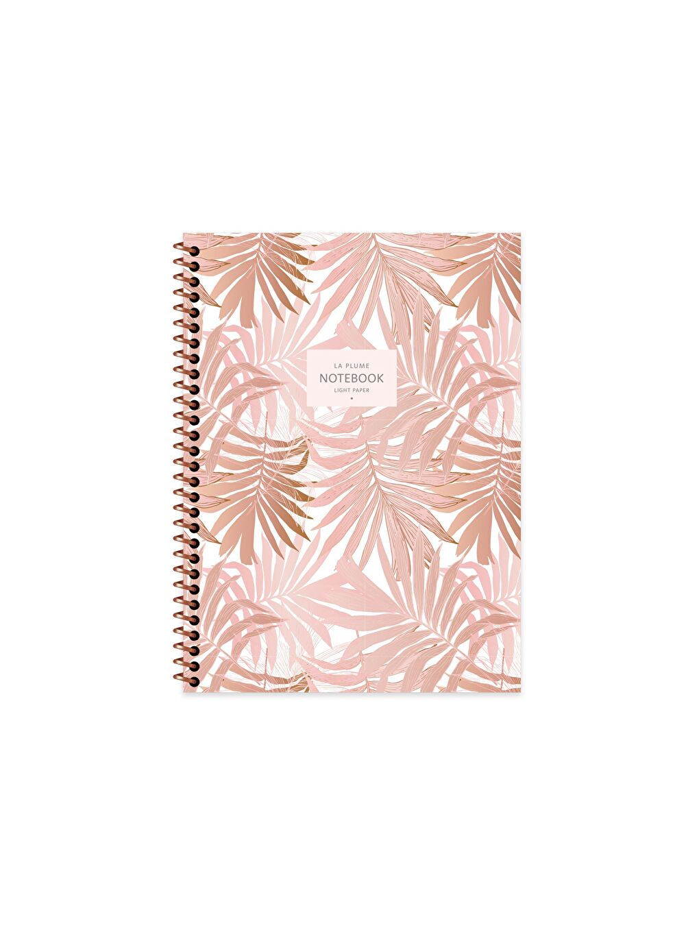 Keskin Color 16.5x22.5 Kareli Defter La Plume Leaves - Kahve