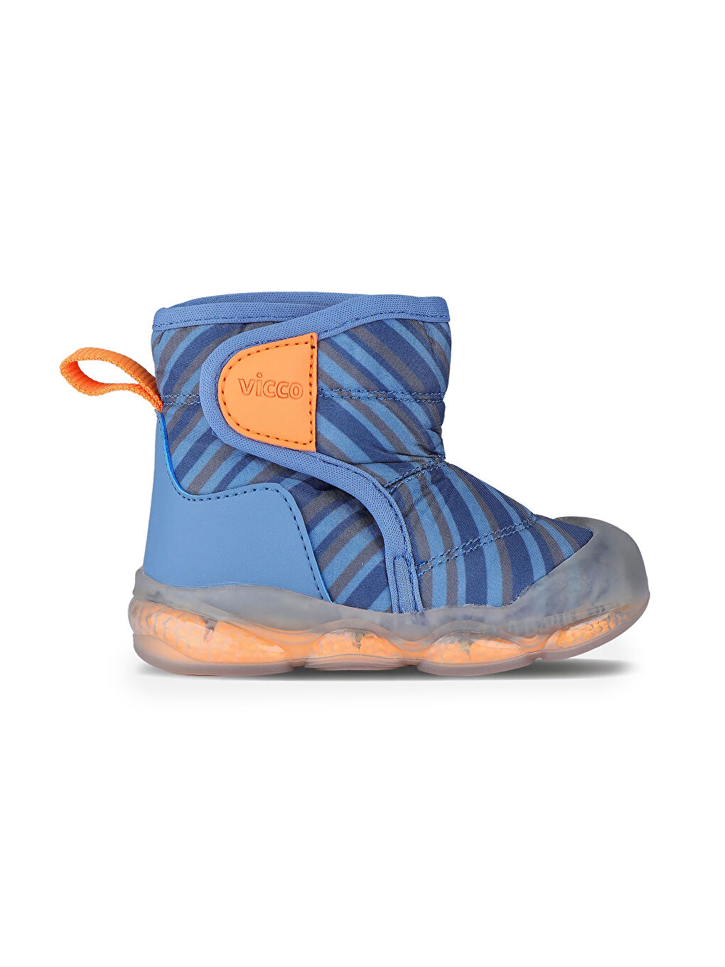 Mavi Helyum Işıklı Cırtlı İlk Adım Erkek Bebek Kar Bot Ayakkabı 943.24K.482