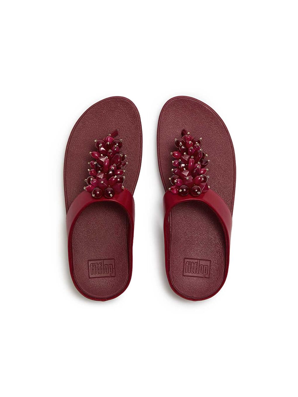 Kadın Bordo Rengi Parmak Arası Terlik-2