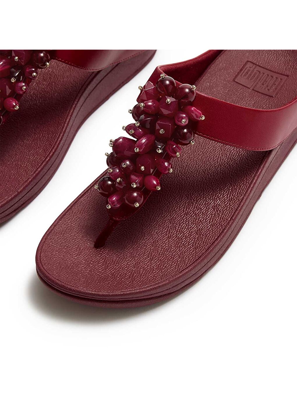 Kadın Bordo Rengi Parmak Arası Terlik-4