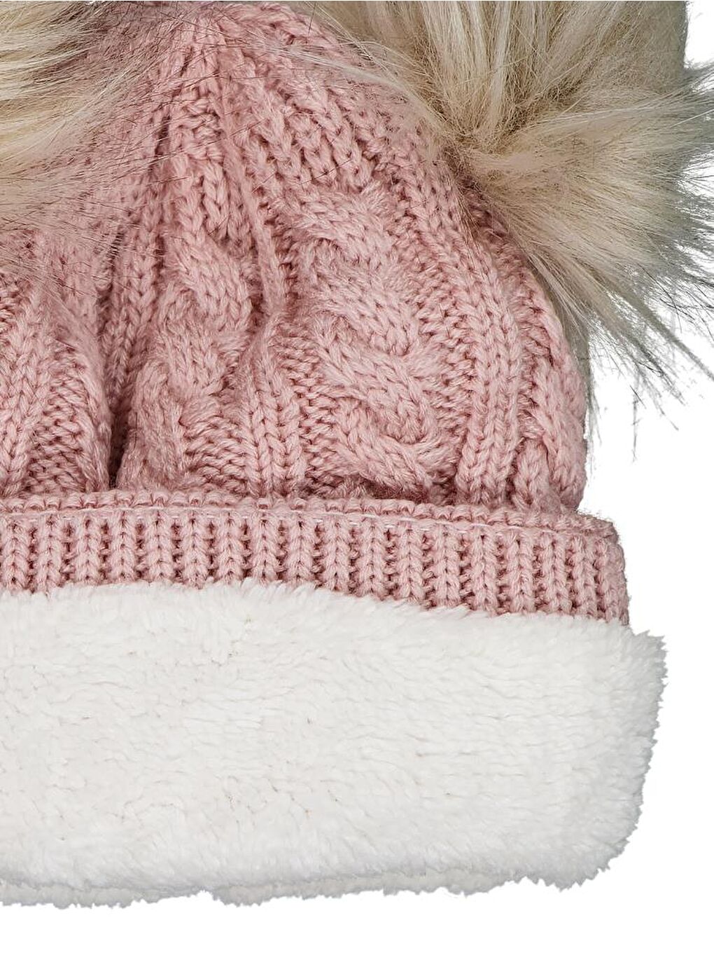 Girls 6-9 Yaş Atkı Bere Eldiven Set - Pembe Standart-1