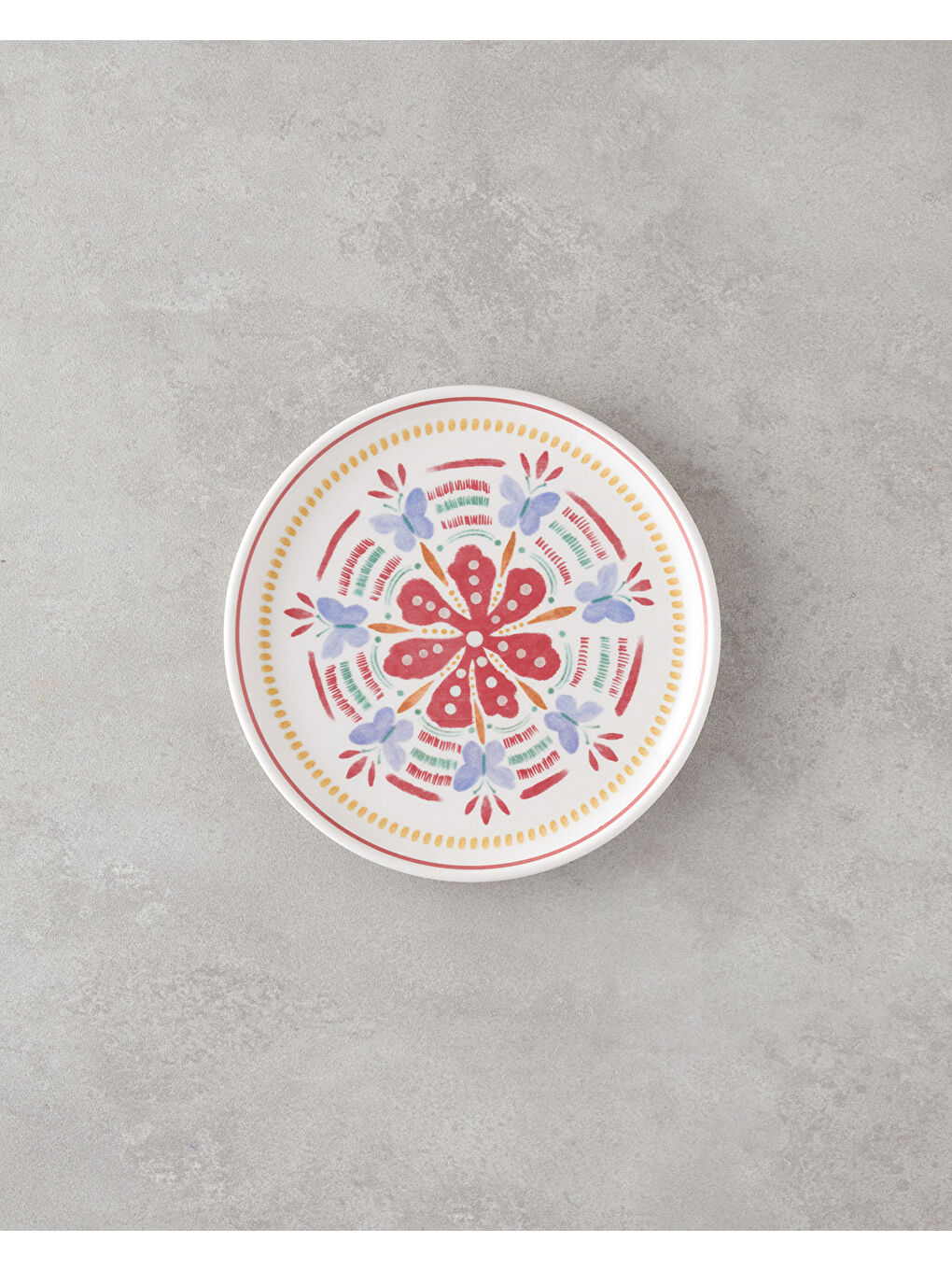 Beyaz Lily Seramik Pasta Seti 18 Parça 6 Kişilik Renkli-2