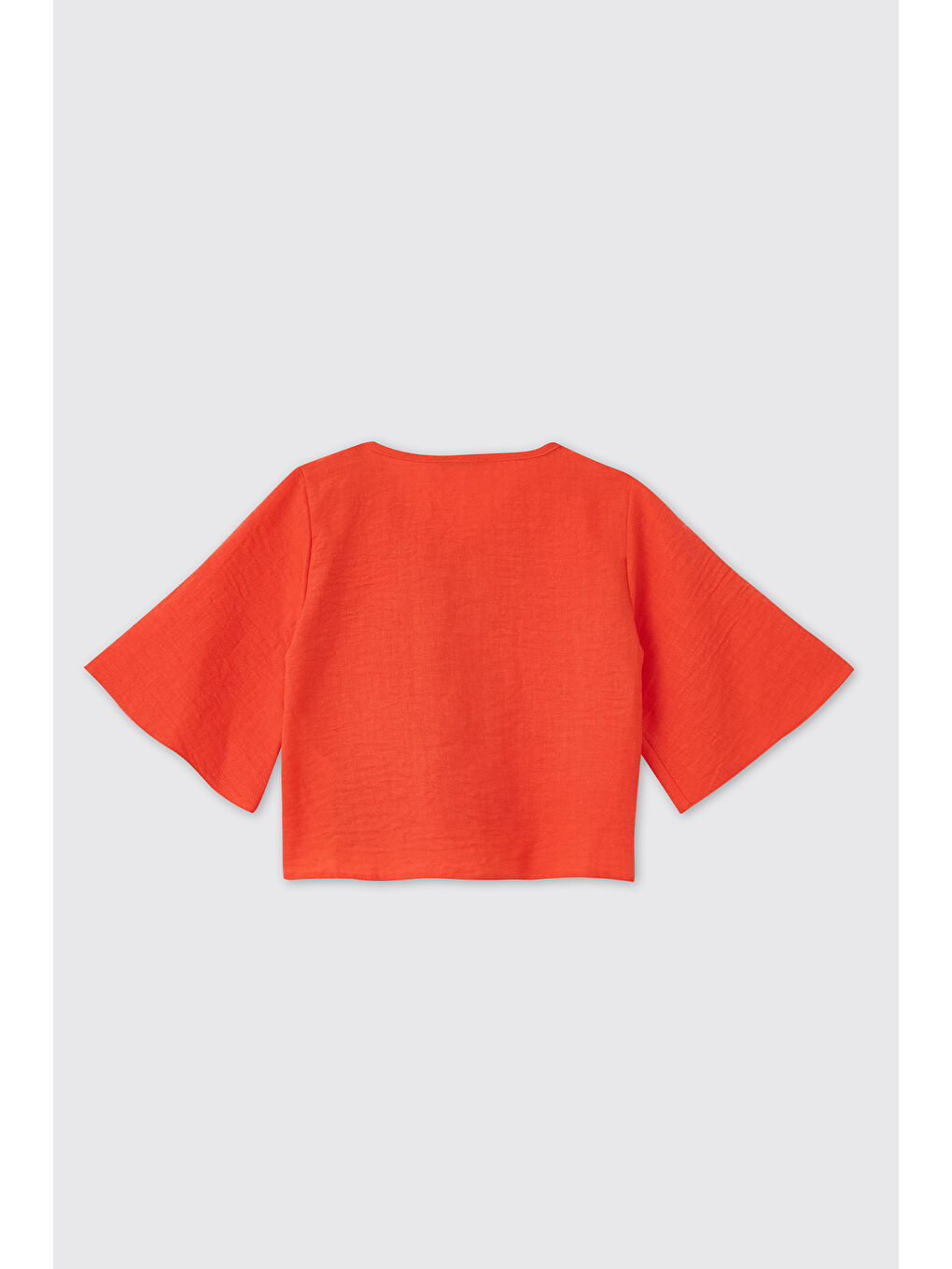 Turuncu Kız Çocuk Oranj Gömlek-1