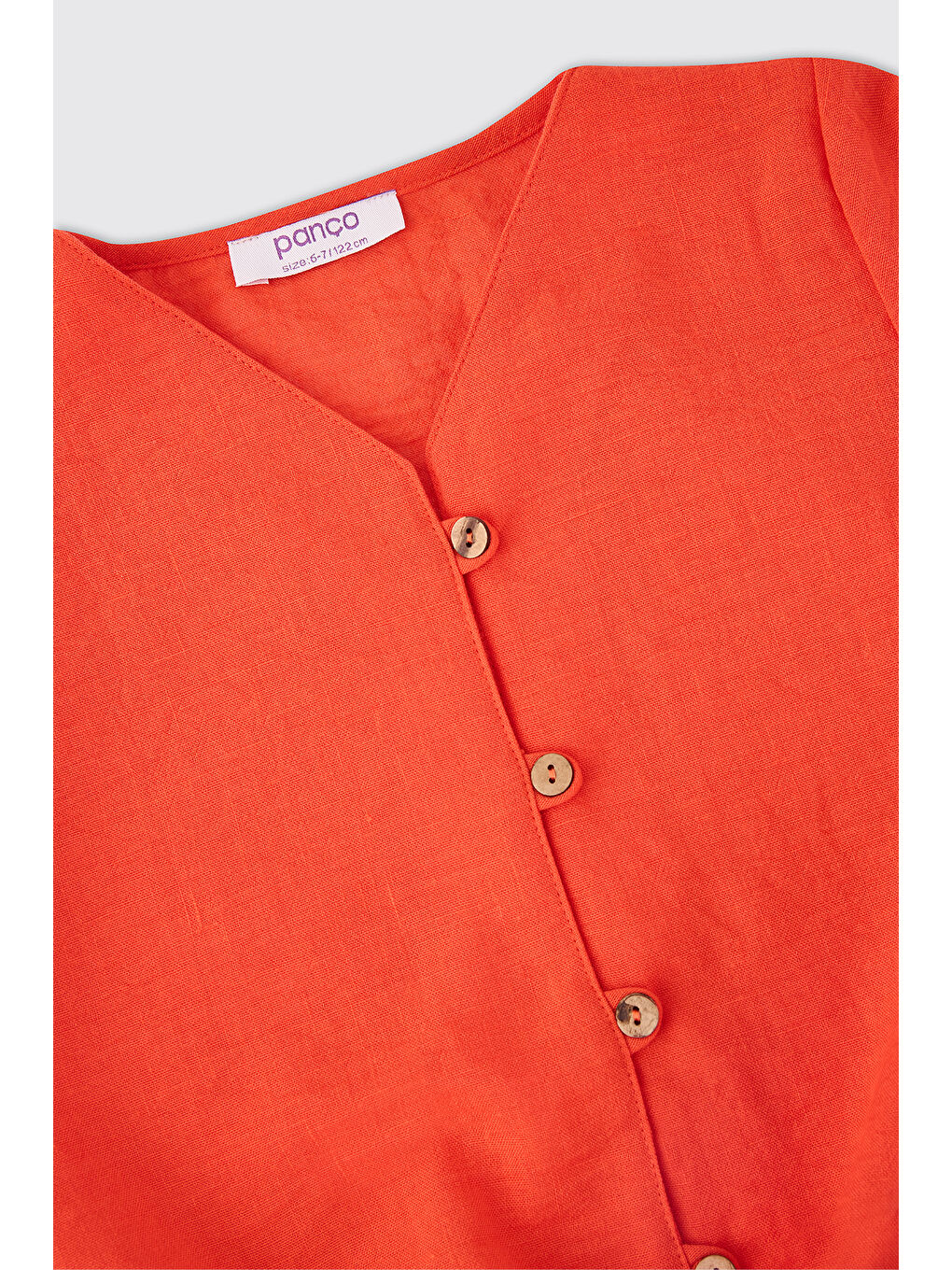 Turuncu Kız Çocuk Oranj Gömlek-2