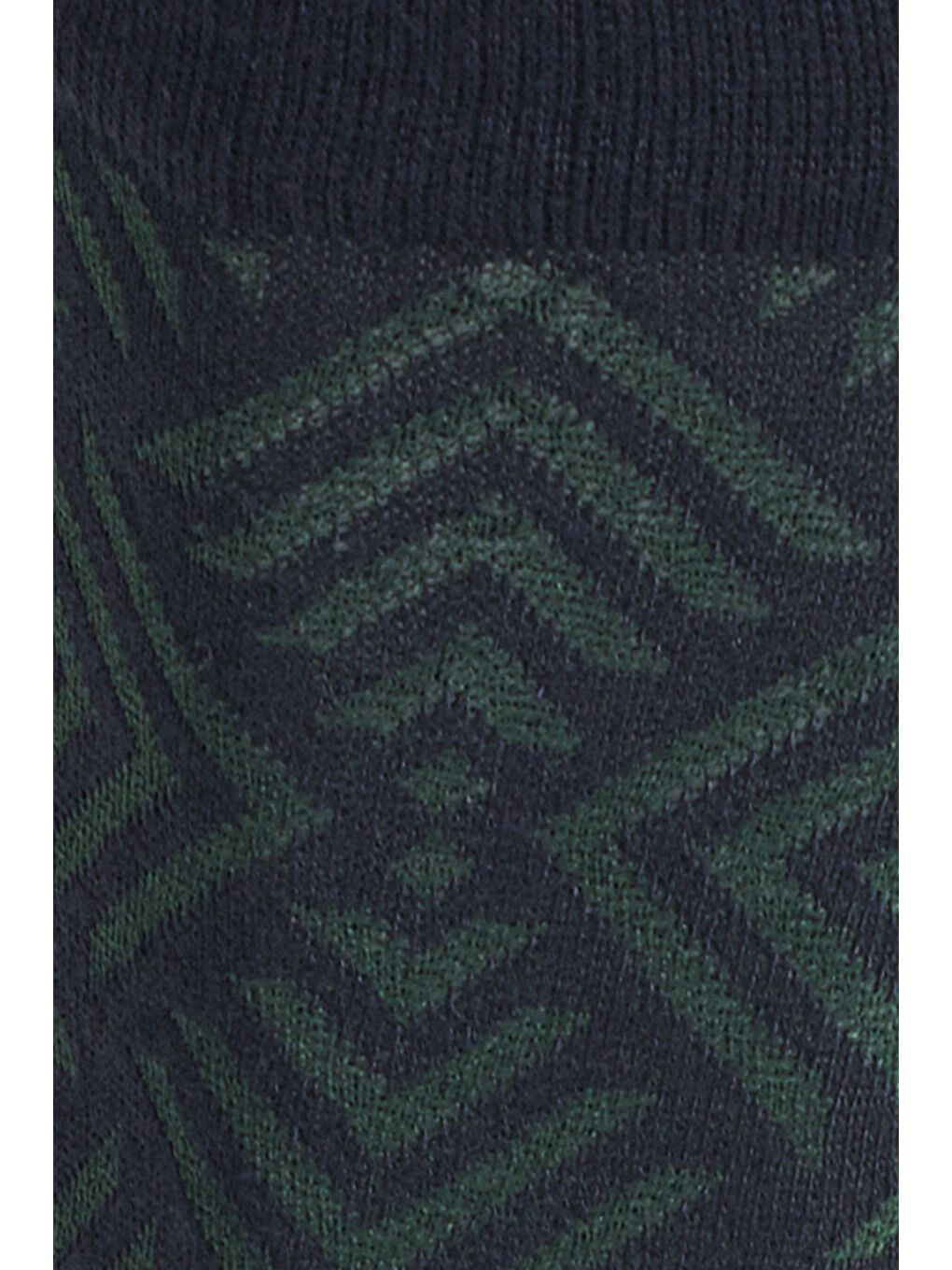 Erkek Lacivert-Yeşil Tekli Desenli Bambu Çorap-1