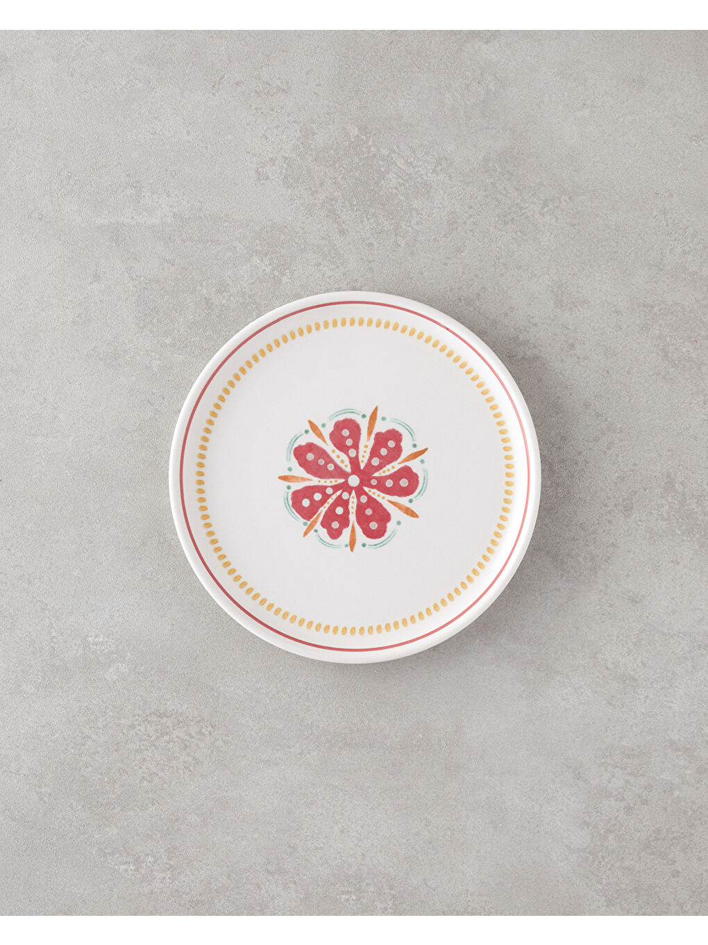 Beyaz Lily Seramik Pasta Seti 18 Parça 6 Kişilik Renkli-3