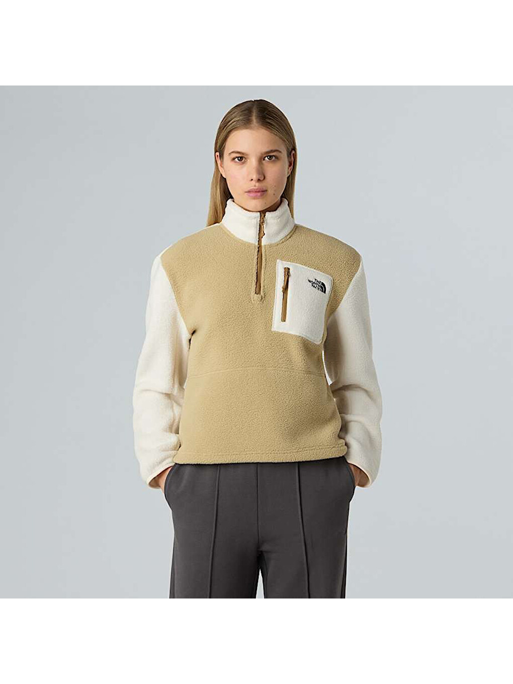 Karışık Yumiori Kadın Dik Yaka Sweatshirt