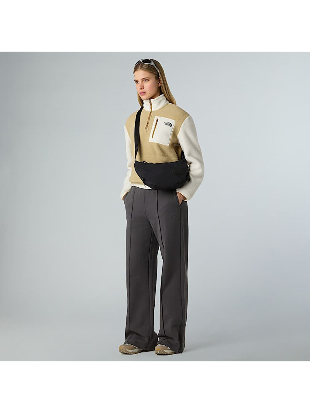 Karışık Yumiori Kadın Dik Yaka Sweatshirt-2