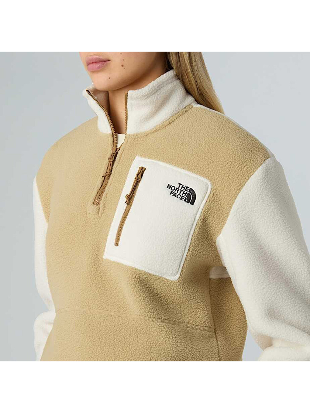 Karışık Yumiori Kadın Dik Yaka Sweatshirt-3