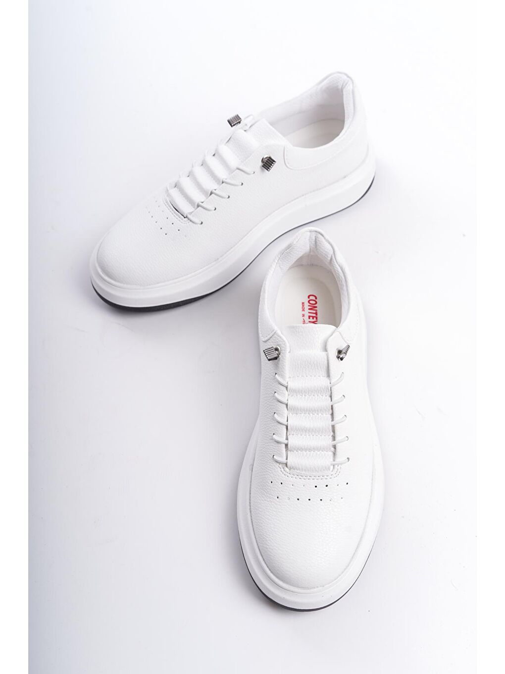 Beyaz D0405 Günlük Ortopedik Erkek Sneaker Spor Ayakkabı-1