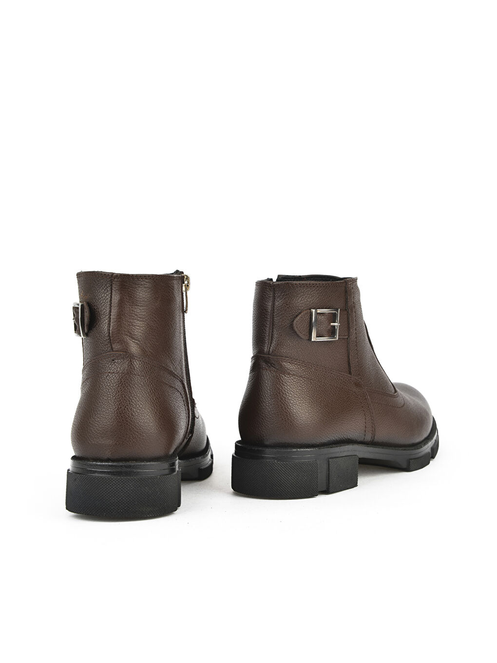 Kahverengi Erkek Hakiki Deri Kürklü Bot 153999Z044 Kahve-2