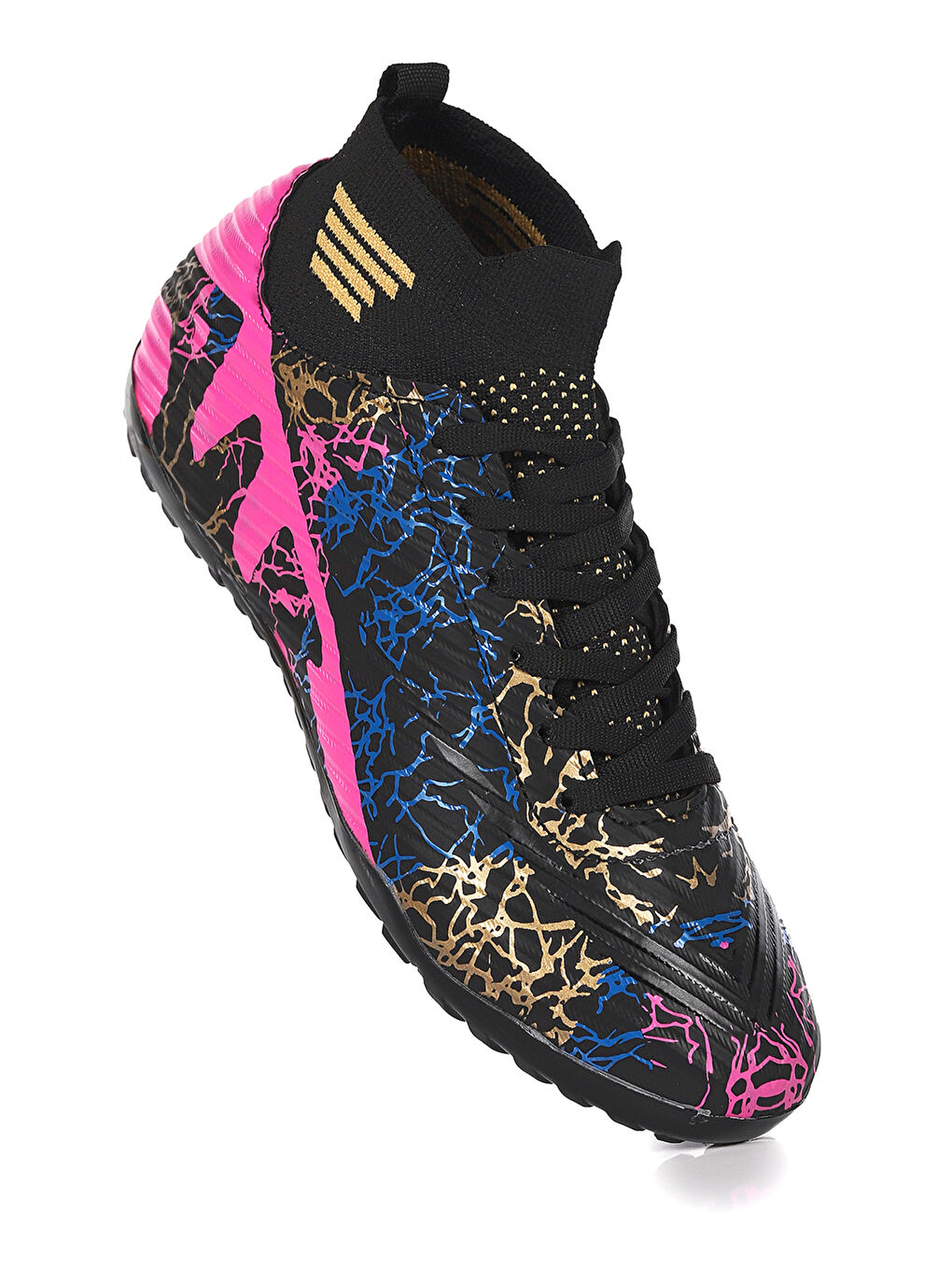 Siyah Liga Boğazlı Halı Saha Erkek Çocuk Futbol Ayakkabı