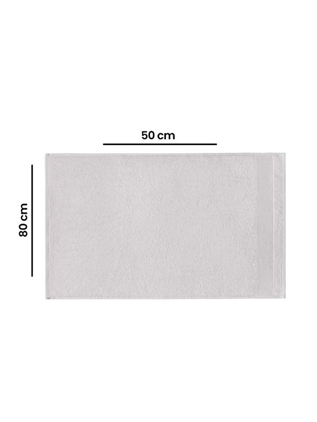 Nuvomon Yüz Havlusu - Gri - 50x80 cm - 5