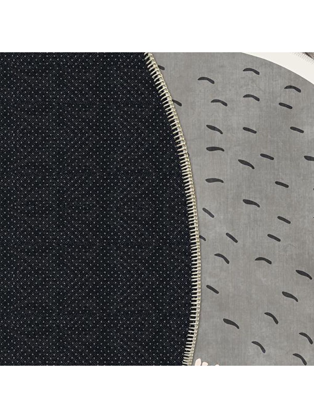 Kirpi Figürlü Halı -Gri - 80x150 cm-7