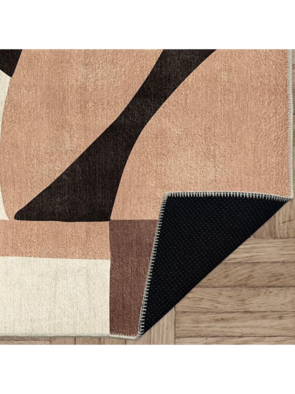 Karışık Geometrik Desenli Halı - Renkli - 160x230 cm-1