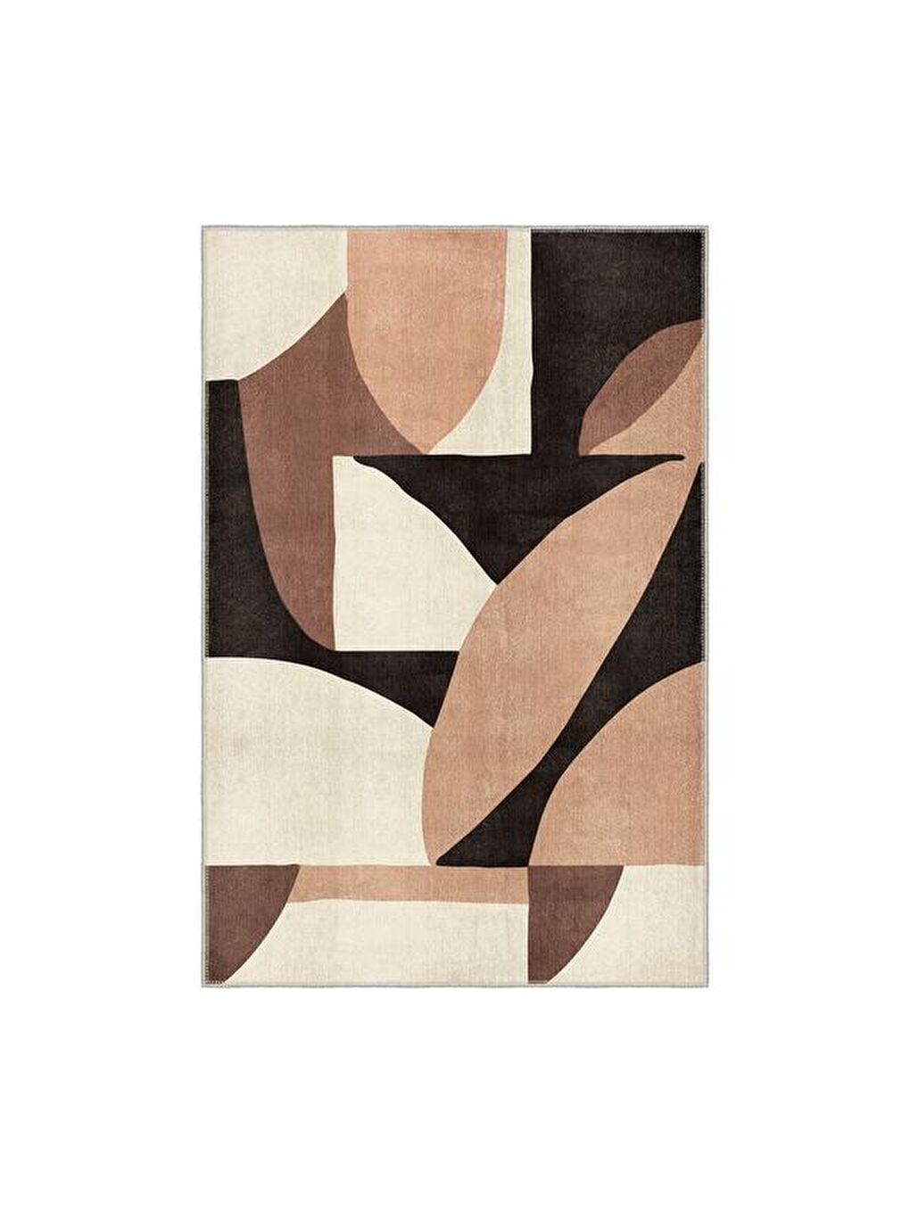 Karışık Geometrik Desenli Halı - Renkli - 160x230 cm-2