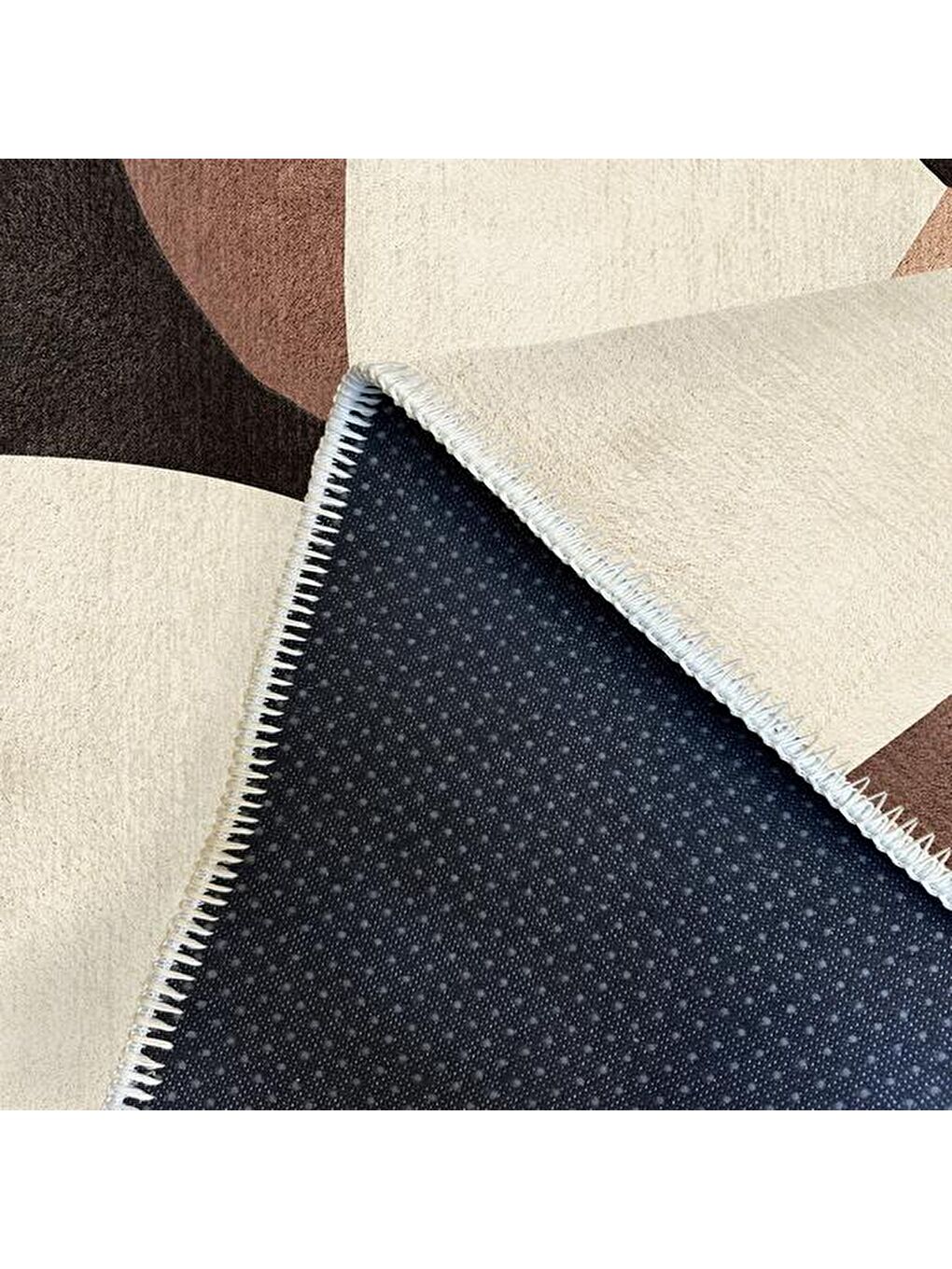 Karışık Geometrik Desenli Halı - Renkli - 160x230 cm-5