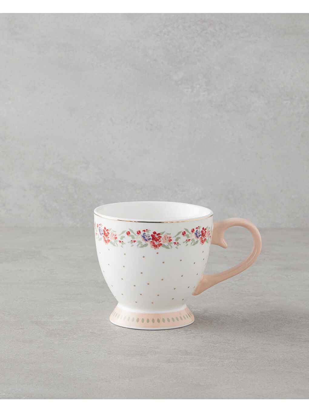Beyaz Vespera New Bone China Kupa 460 ml Renkli