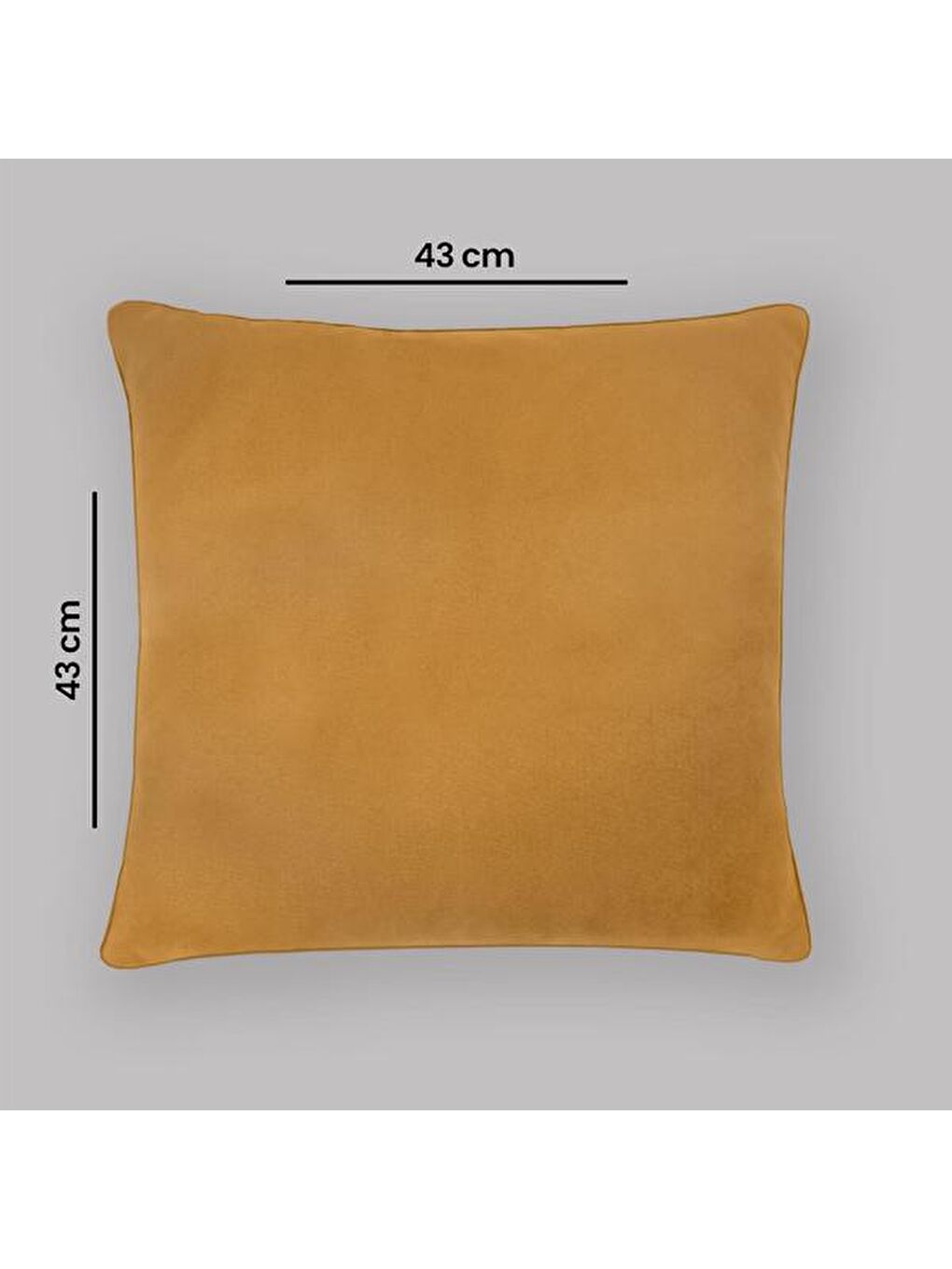 Kahverengi Soho Kadife Kırlent - Hardal-5