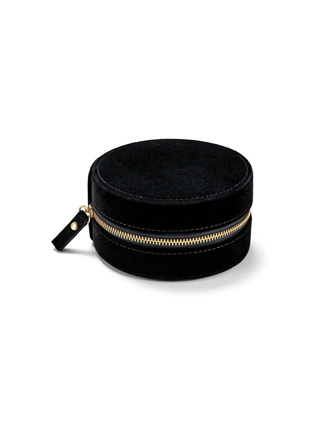 Kadın Takı Kutusu, Kadife, Siyah-1
