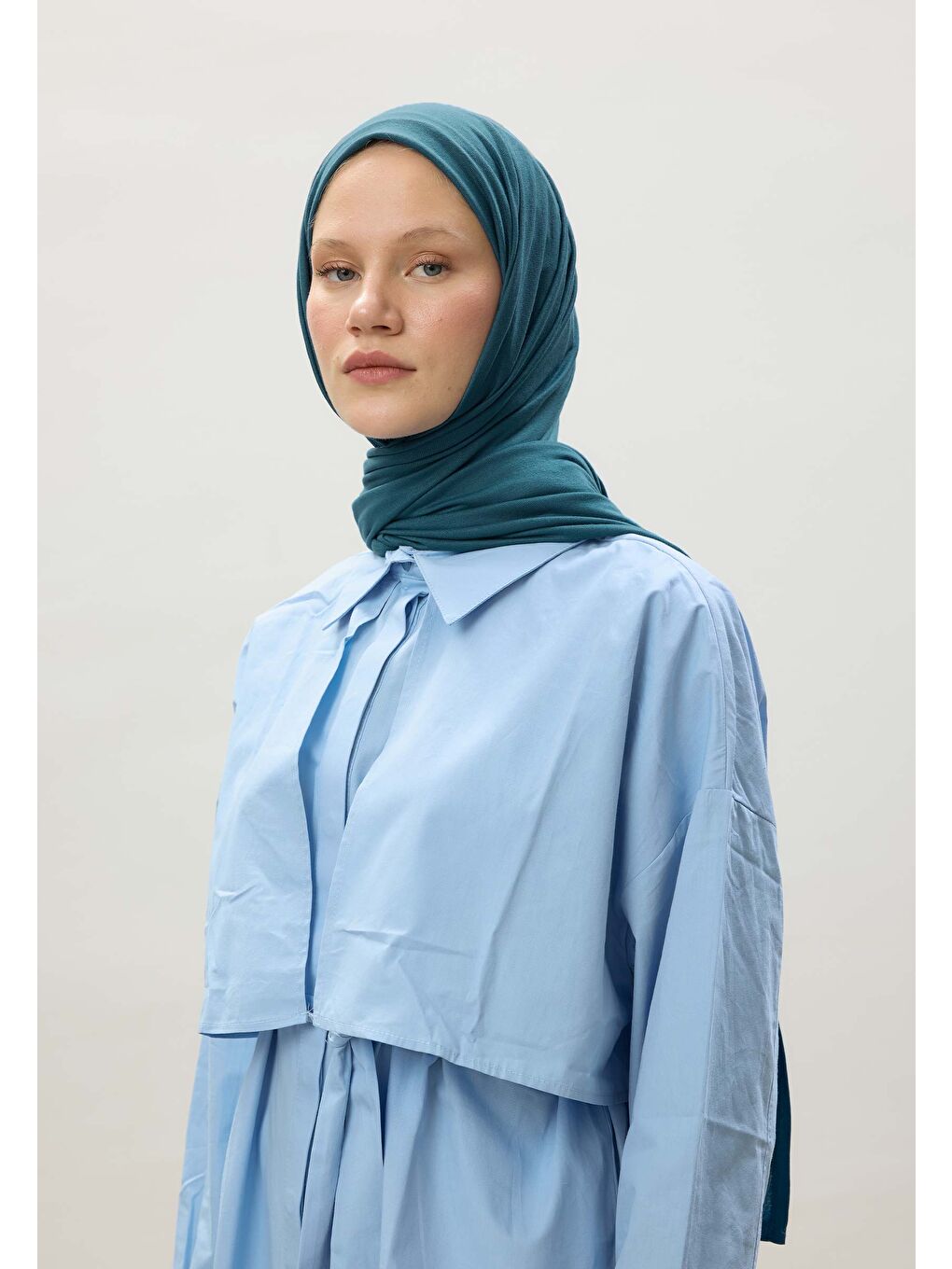 Mavi Penye Şal Okyanus-4