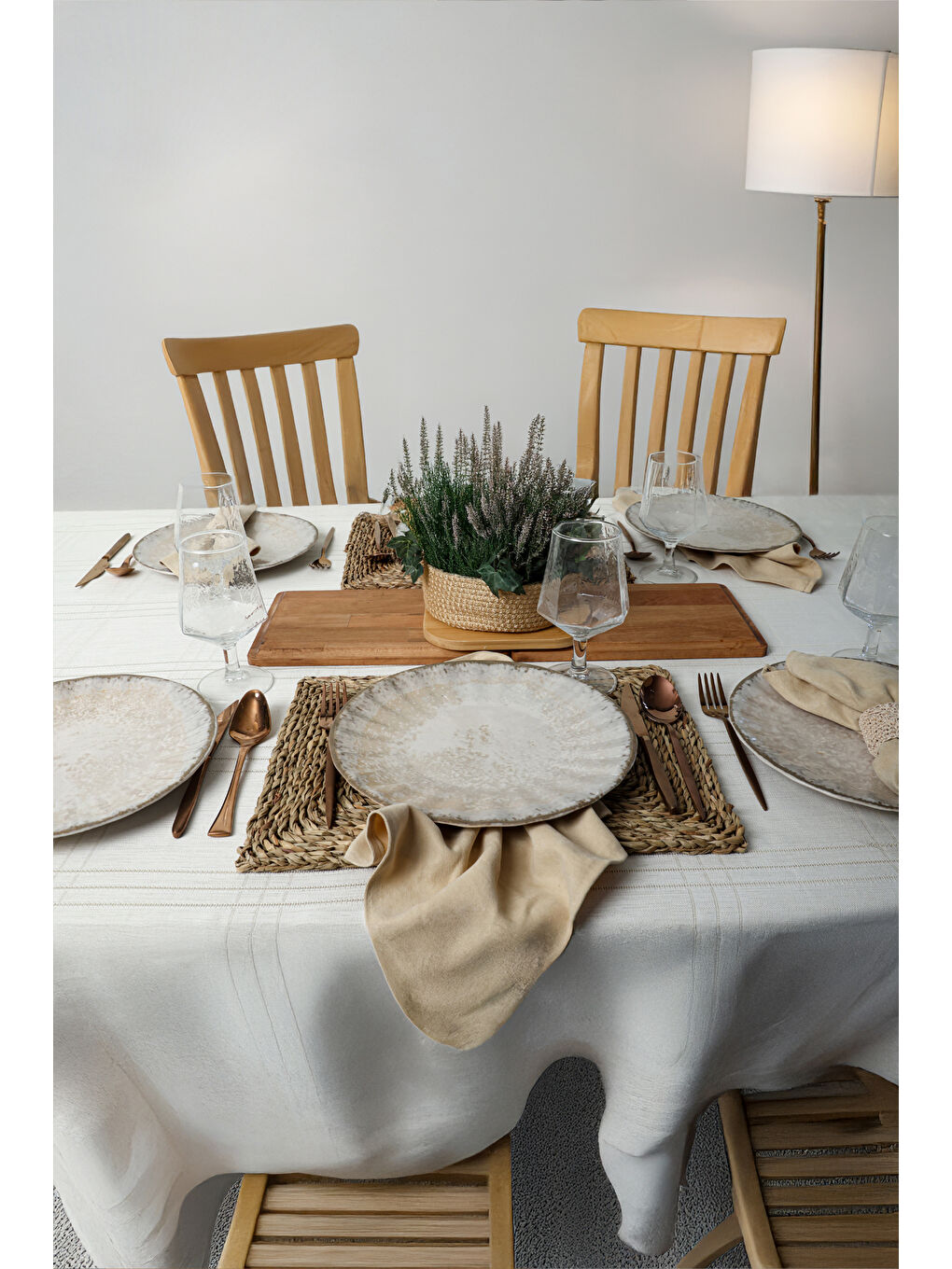 Karışık Vintage Cream Sirius Servis Tabağı 27 Cm 6 Adet-2