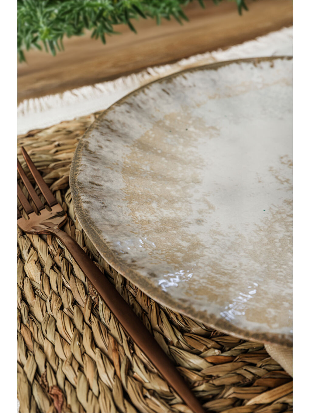 Karışık Vintage Cream Sirius Servis Tabağı 27 Cm 6 Adet-3