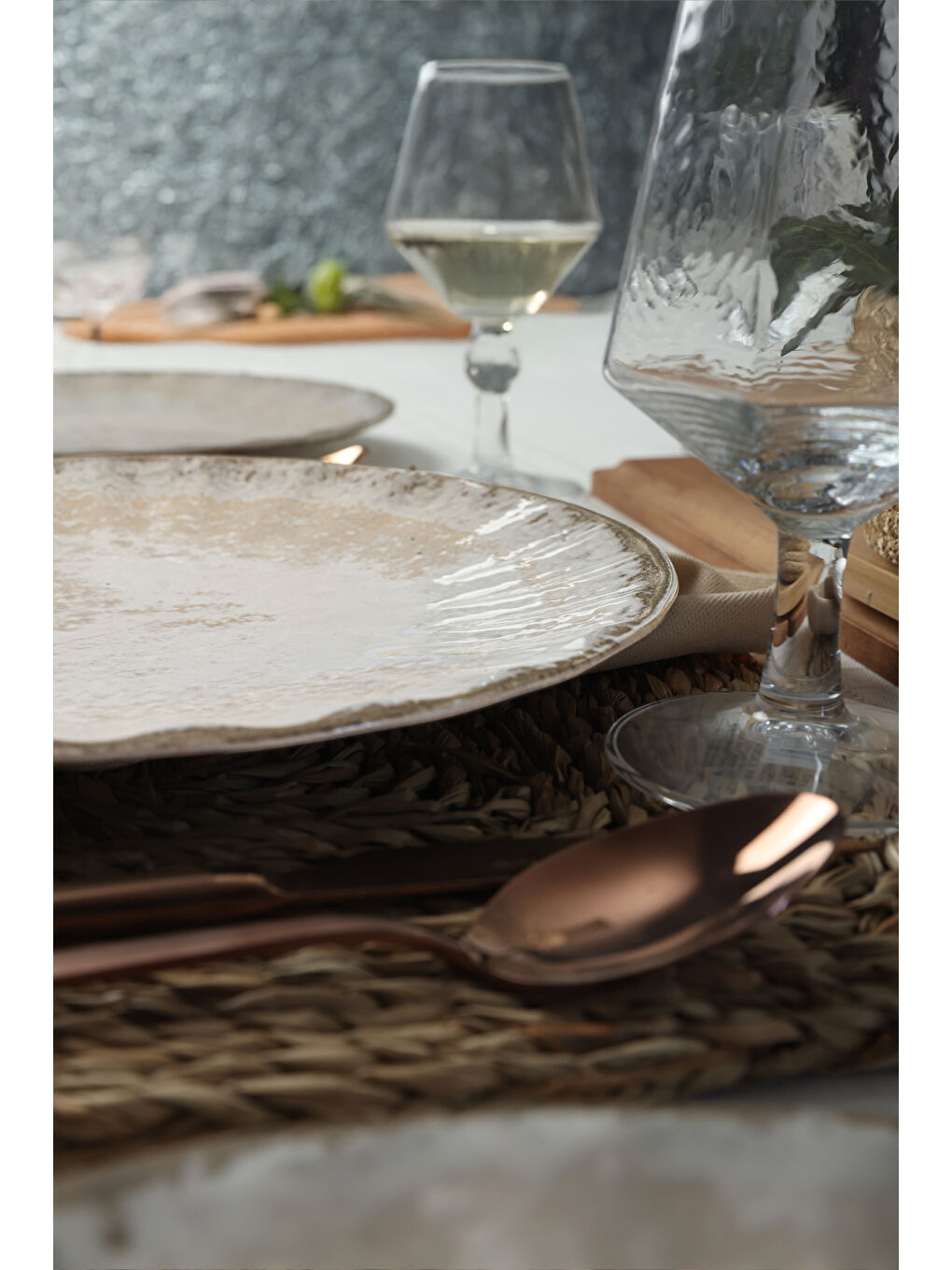 Karışık Vintage Cream Sirius Servis Tabağı 27 Cm 6 Adet-5