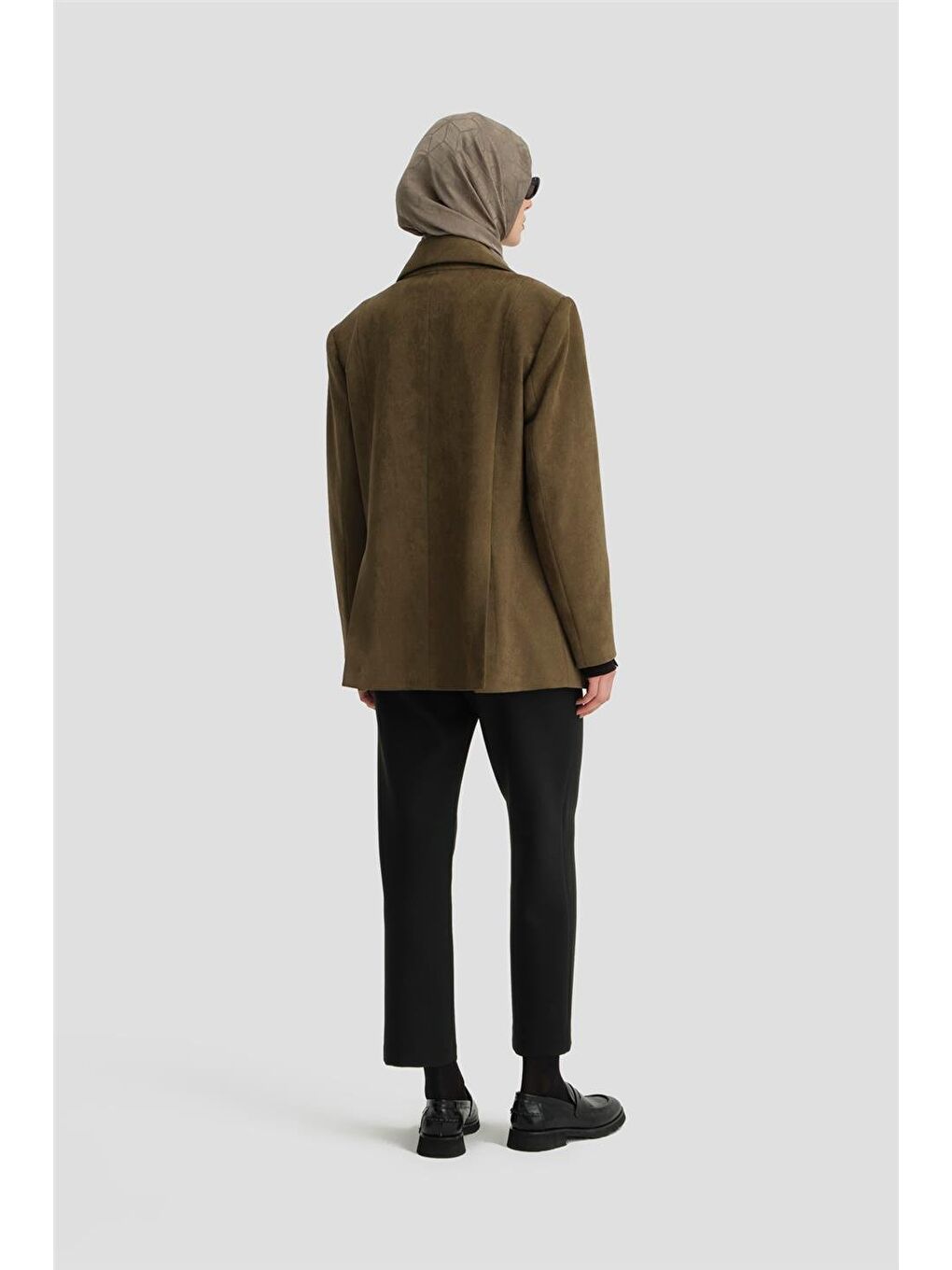 Asimetrik Kapamalı Pantolon 24K2707 Siyah-2