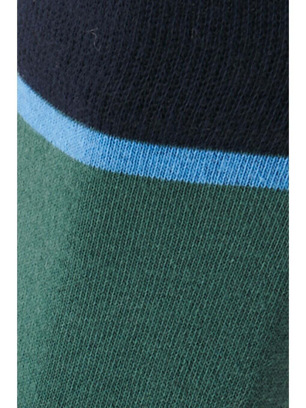 Erkek Yeşil Pamuklu Desenli Tekli Çorap-1