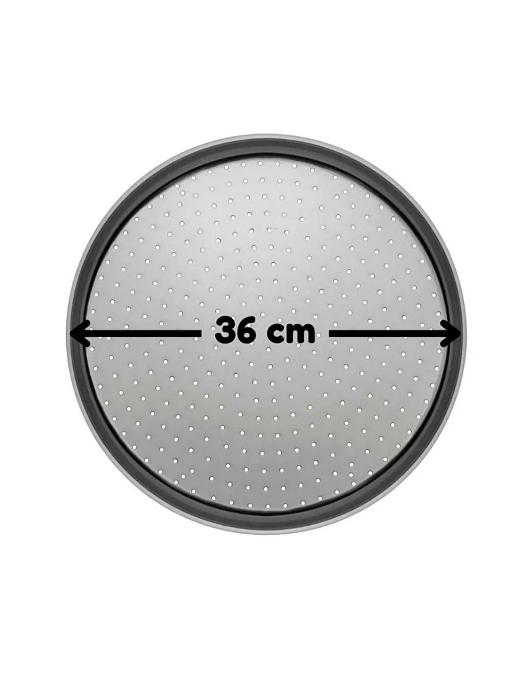 Beyaz Silikon Hamur Açma Matı 45 X 65 Cm, 36 Cm Pizza Tepsisi Ve Ahşap Saplı Hamur Açıcı-4